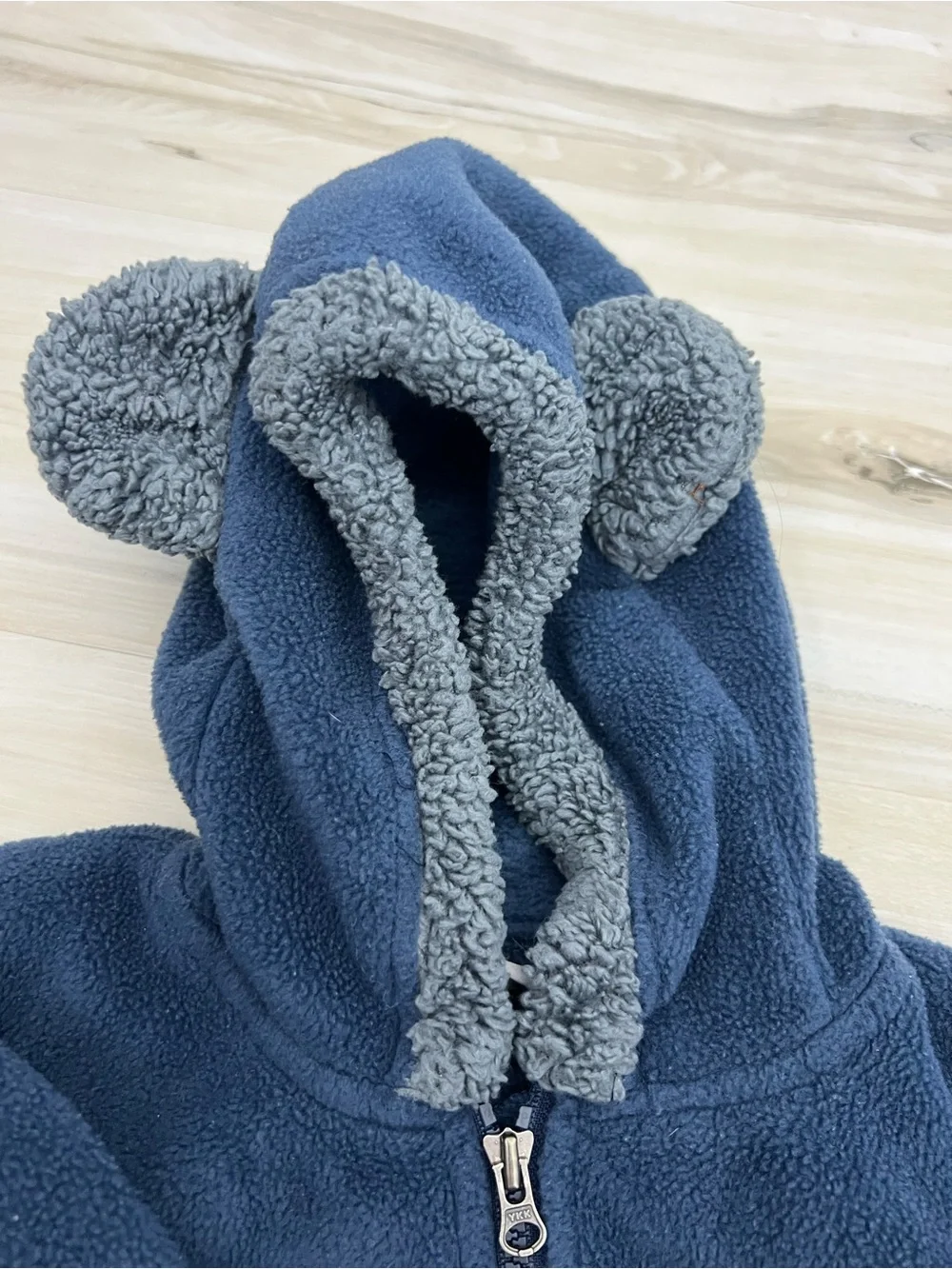 Columbia Cozy Fleece Hooded Teddy Bear One Piece Navy
